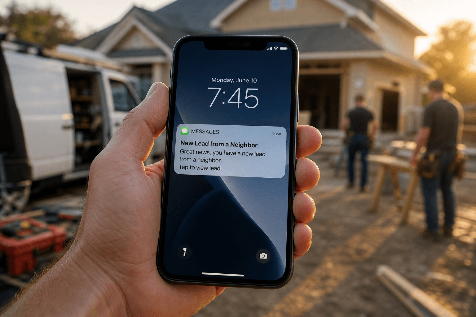SMS lead alert before a qualification phone call