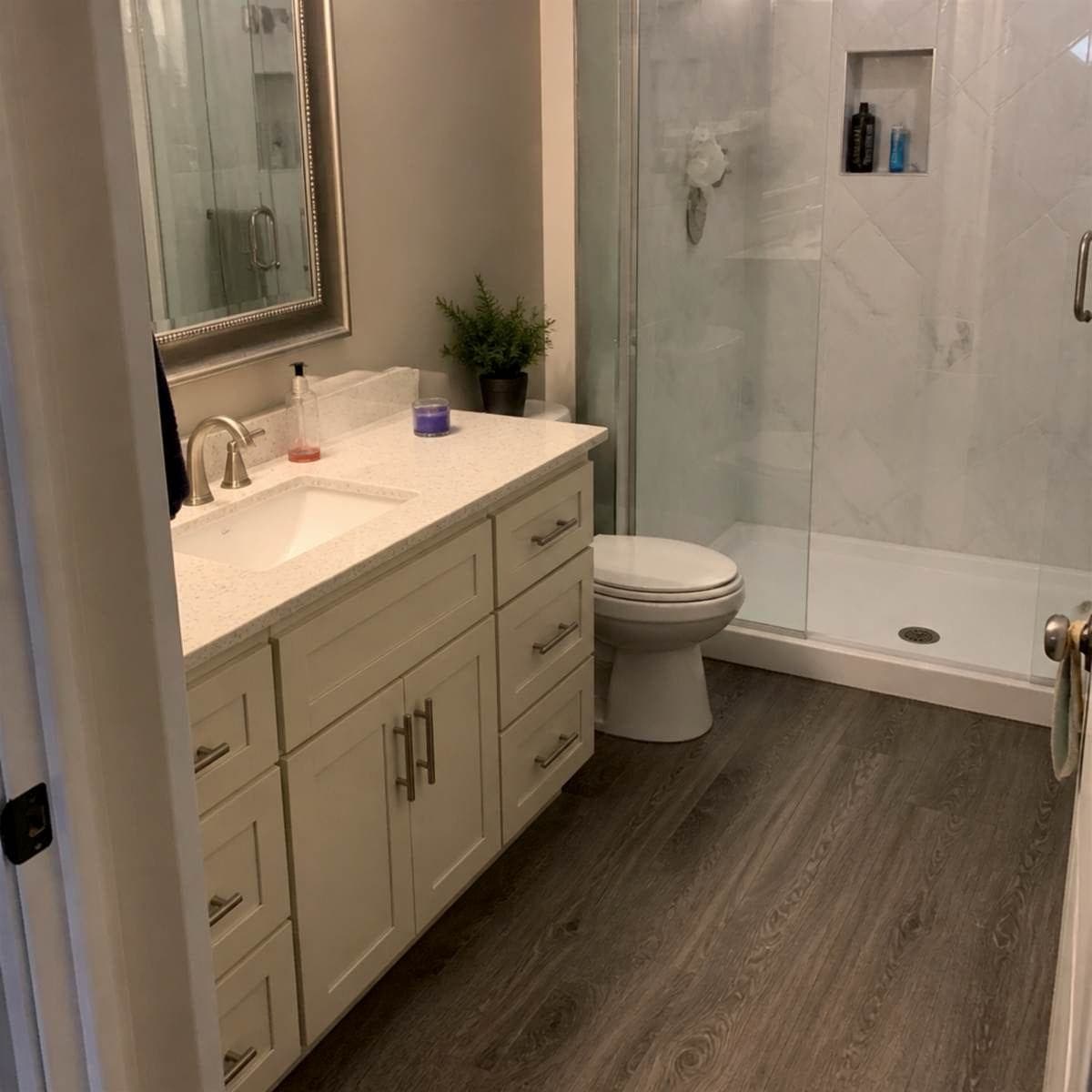 Before and after project photos used in local business marketing