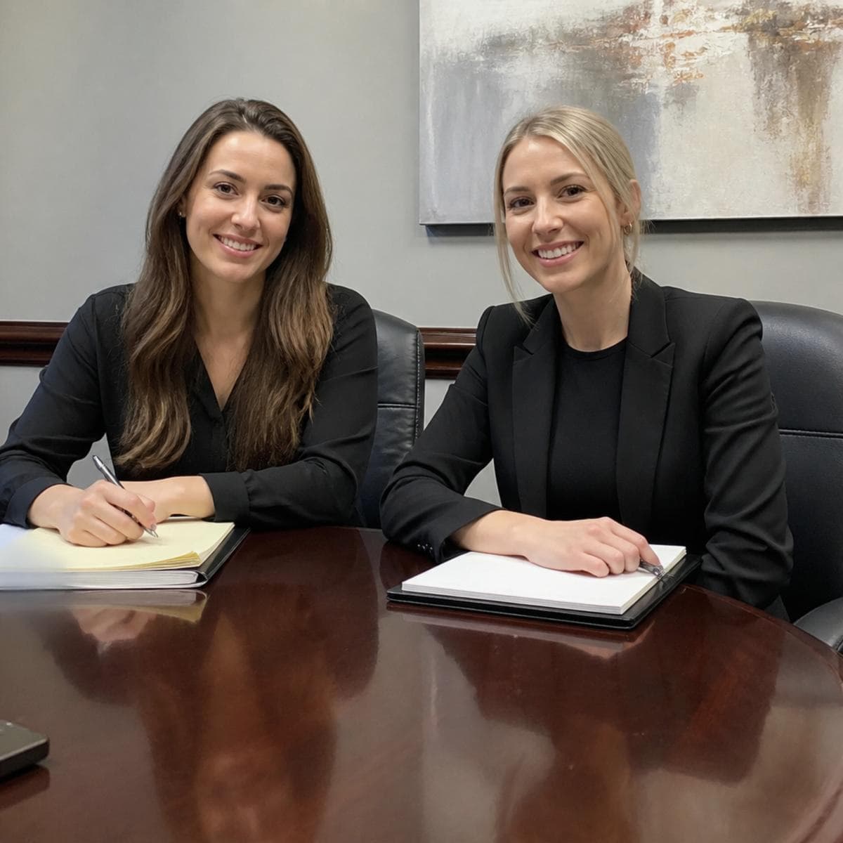 Dentist consulting warmly with a patient in a bright modern practice