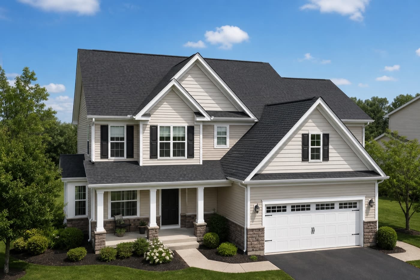 Full roof replacement — after